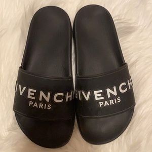 Black Givenchy Pool Slides